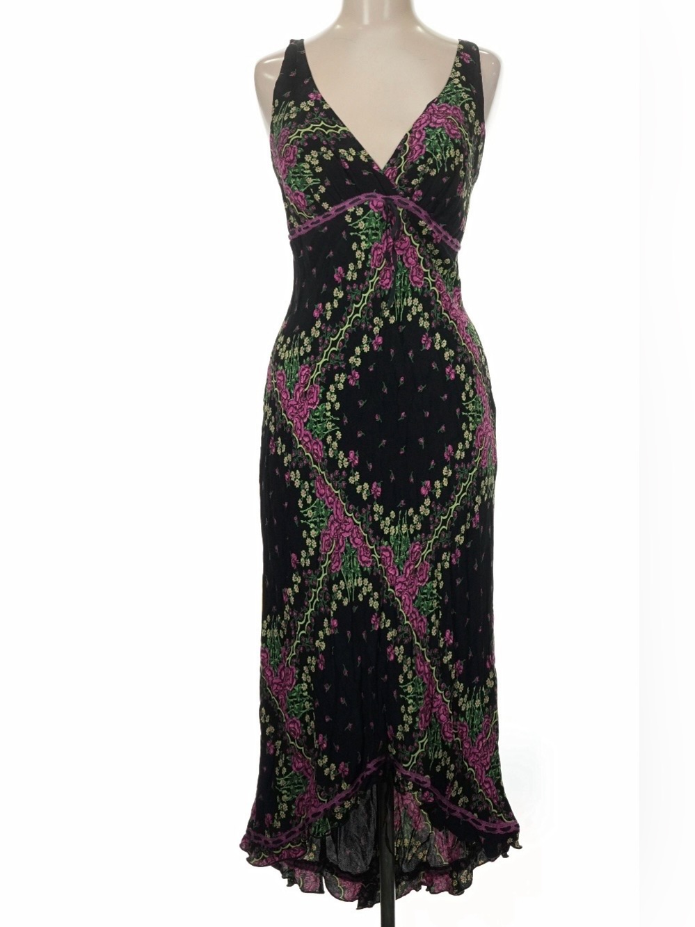 Vintage 90s Y2K Betsey Johnson floral print midi dress
